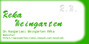 reka weingarten business card